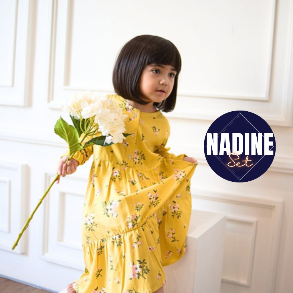 Gamis Daster Muslimah Panjang Dress Tunik Baju Rayon Anak Perempuan Rok Usia Remaja 1 - 10 Tahun