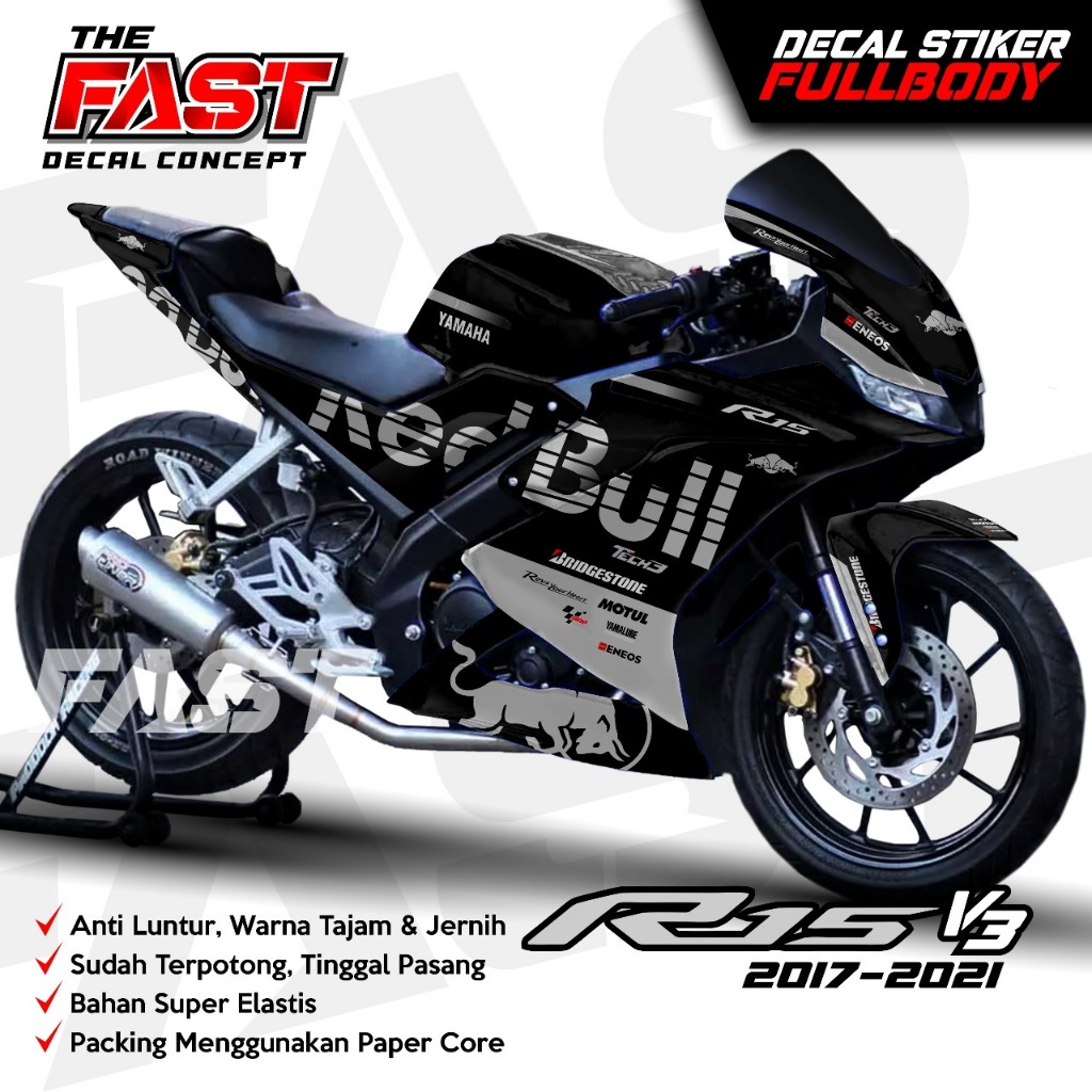 decal r15 v3 MOTIF REDBULL 2025 stiker decal striping r15 v3 sticker r15 v3 fullbody REDBULL 2025