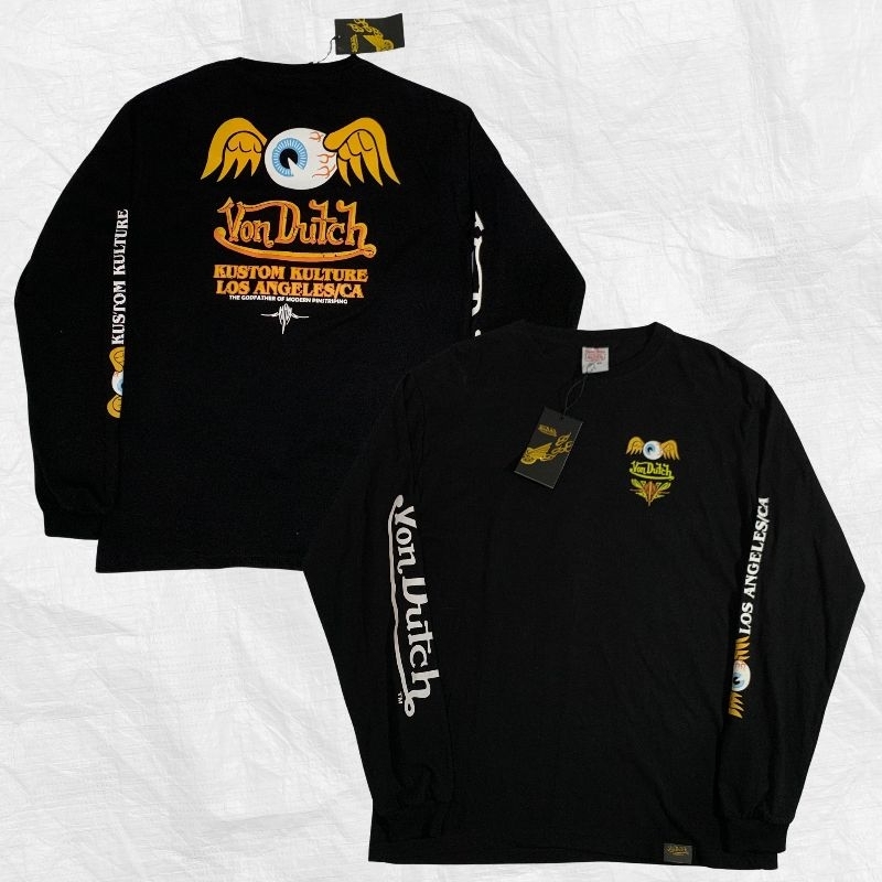 Von Dutch Longsleeve Original 100% - Best Seller Mata Baju Pria Lengan Panjang