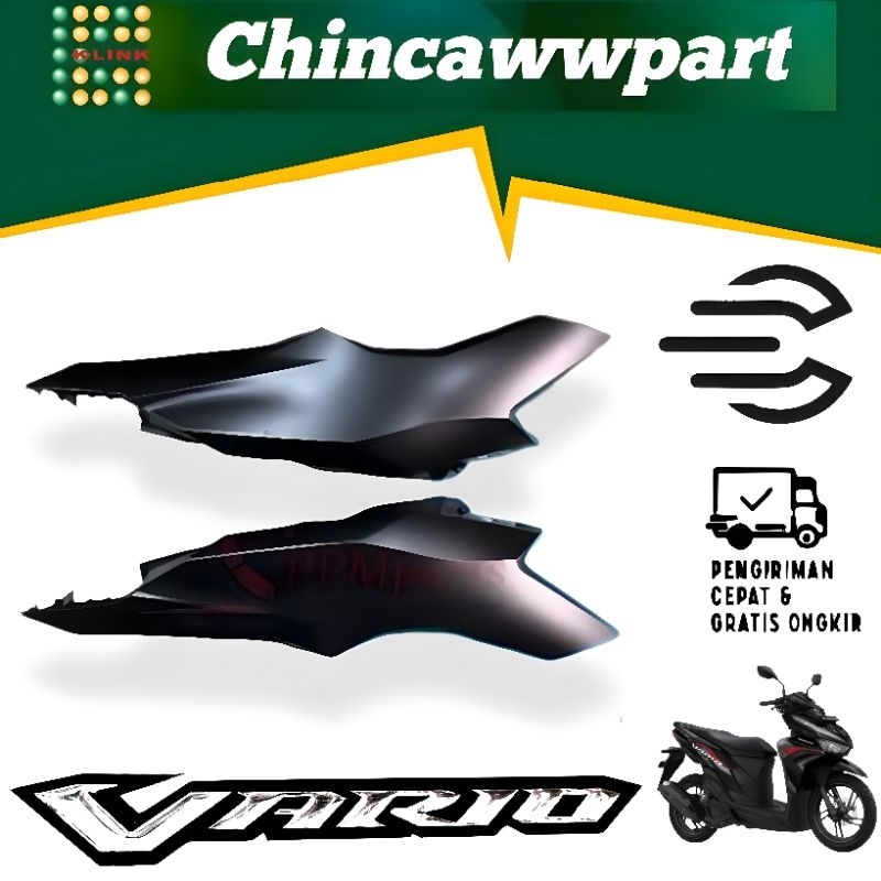 cover body belakang Vario 125 new 2023 k2v Hitam