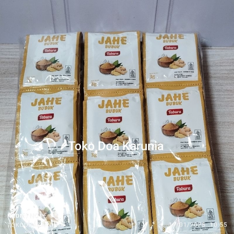 

Jahe Bubuk Tabura Renceng (12 sachet)