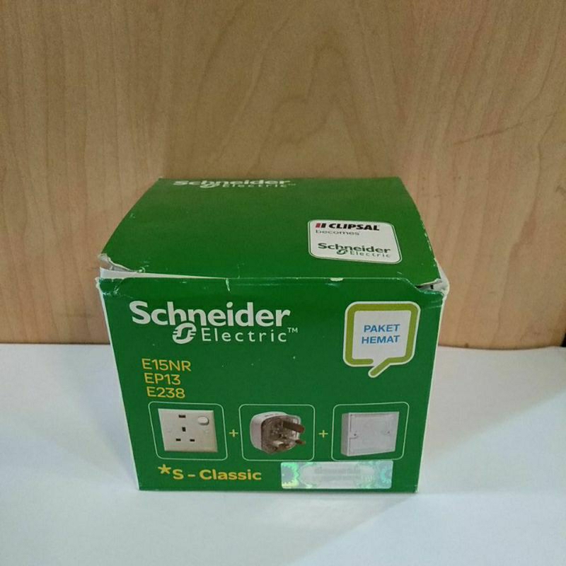 StopKontak AC + Steker AC + Box Clipsal Outbowdus Set Clipsal Schneider