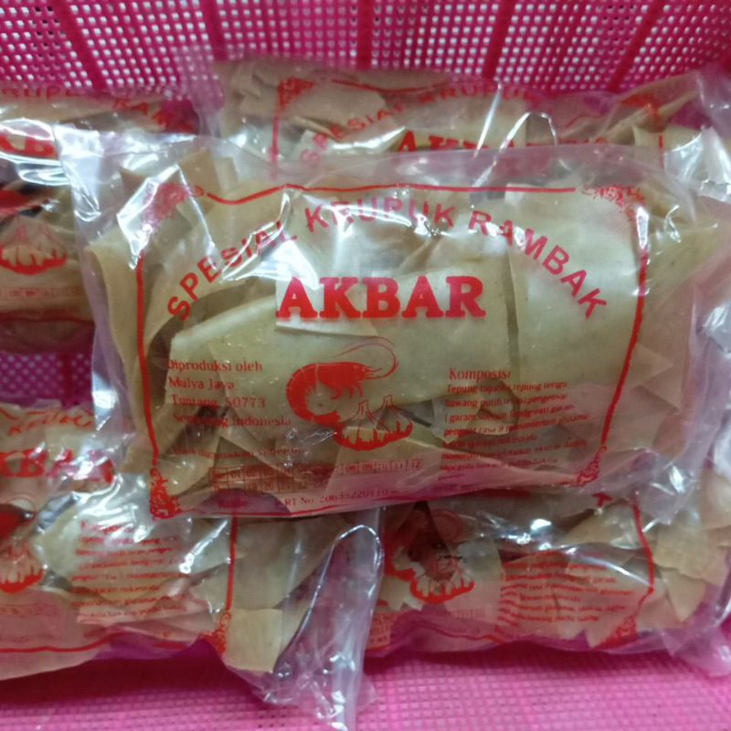 

AKBAR KERUPUK RAMBAK TERIGU 150 gr besar PACK 1'S