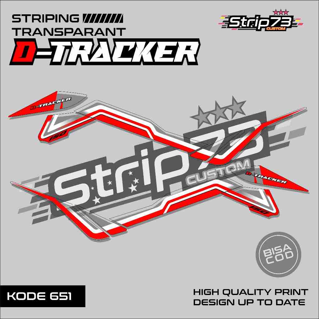 651 STRIPING TRANSPARAN D-TRACKER - STRIPING TRANSPARAN D-TRACKER SIMPLE GRAFIK