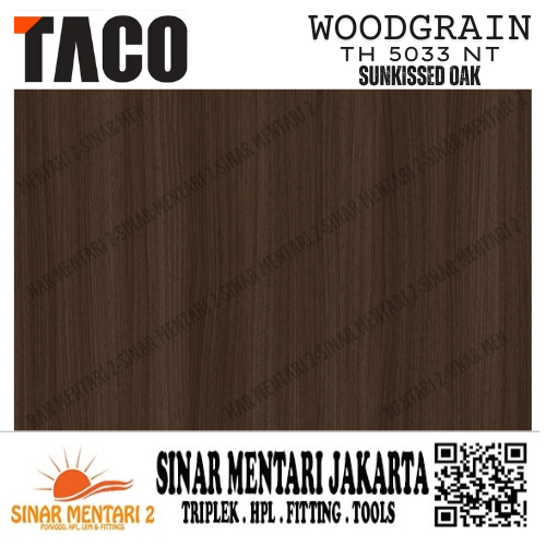 TACO HPL WOODGRAIN TH 5033 NT SUNKISSED OAK