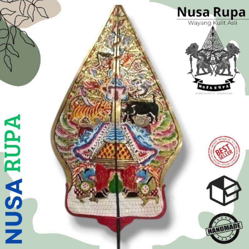 Gunungan Kayon Wayang Kulit Asli Ukuran Jumbo Tinggi 60 CM