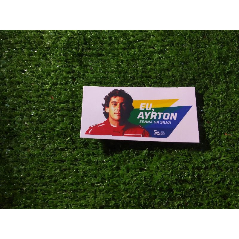 

stiker vinyl aryton senna