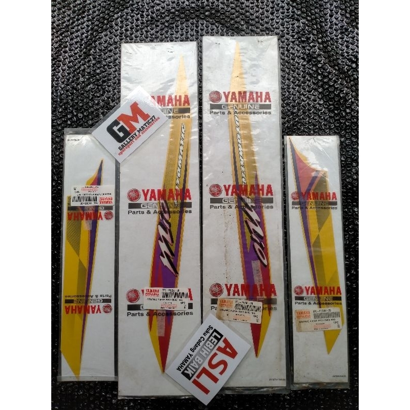 graphic stiker striping Yamaha Mio sporty kuning original