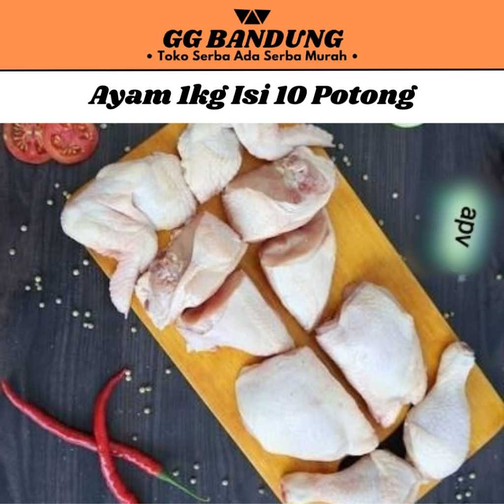 

Ayam Potong 1kg isi 10