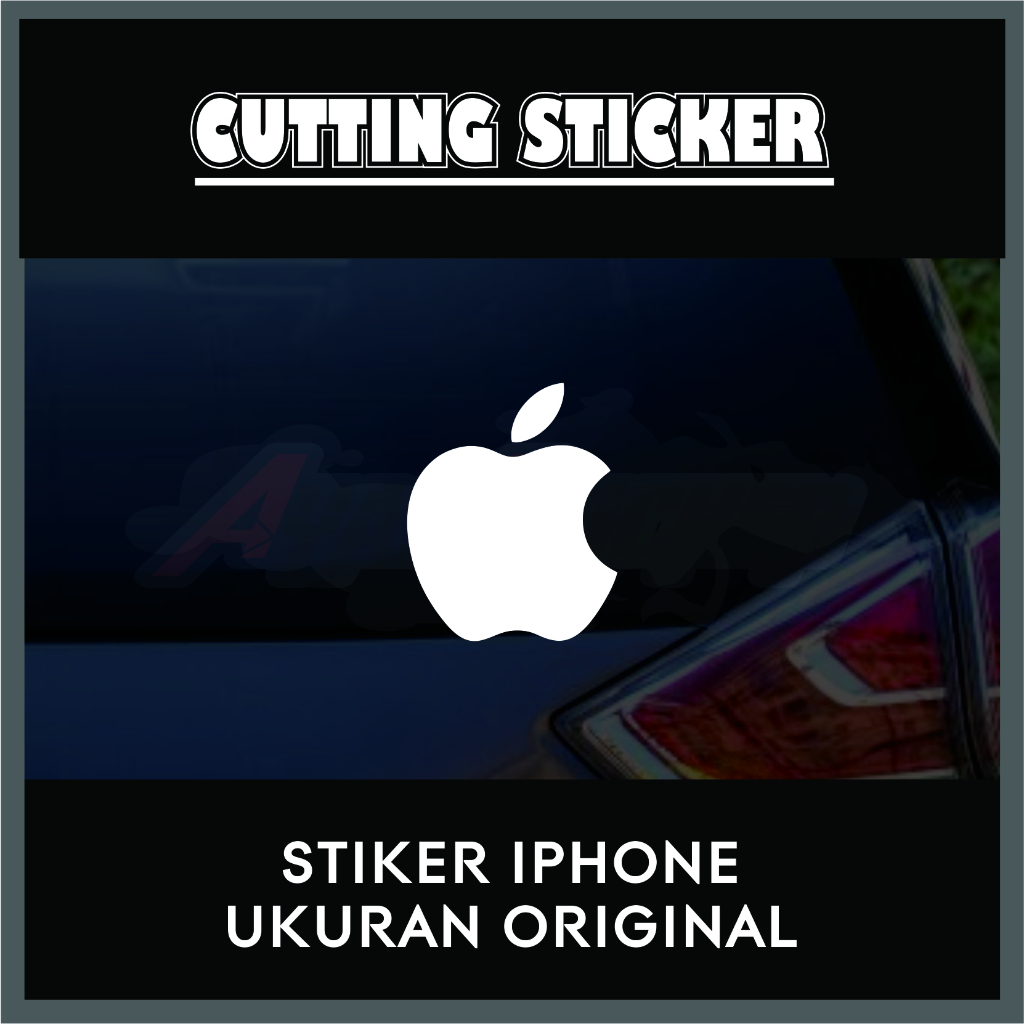 Stiker Iphone - Sticker Iphone - Sticker Logo Iphone - Stiker logo apple