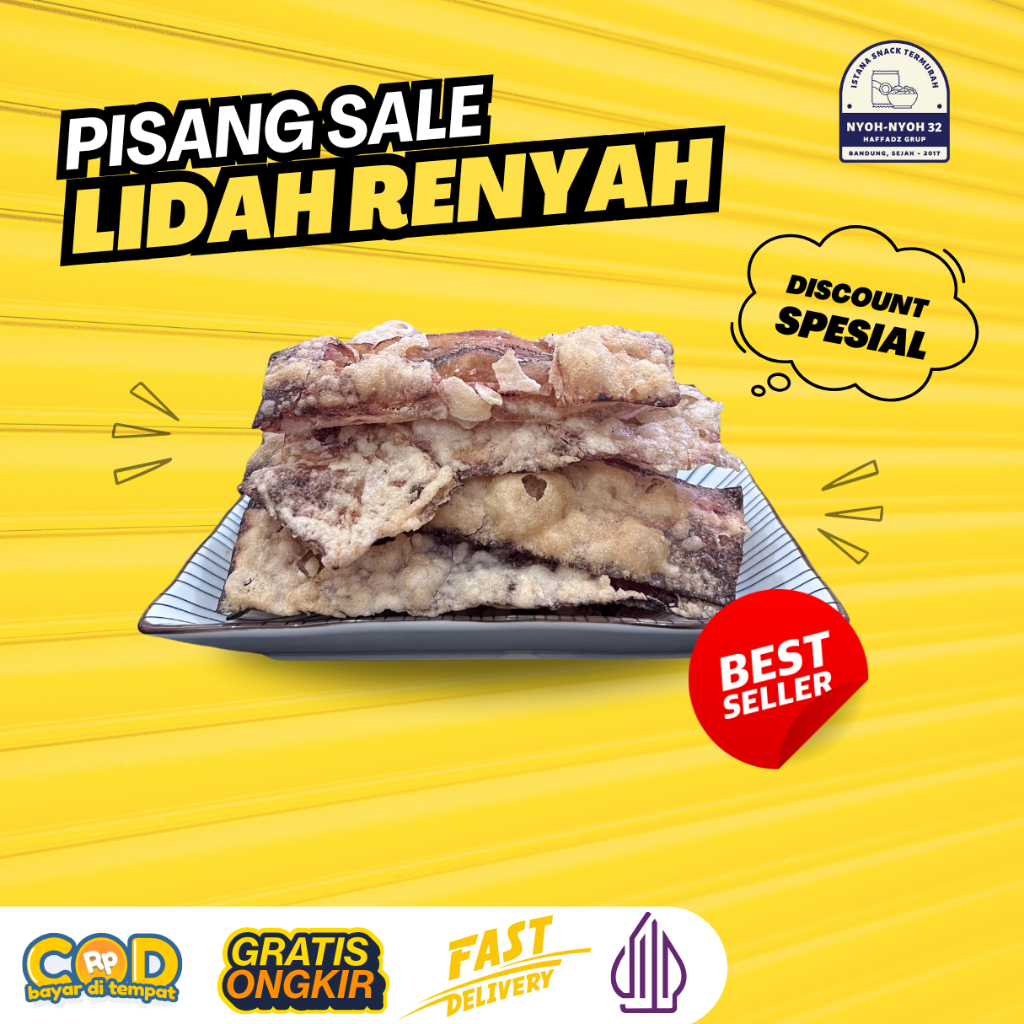 

Pisang Sale Kering Original Renyah-Pisang Sale Lidah Khas Bandung