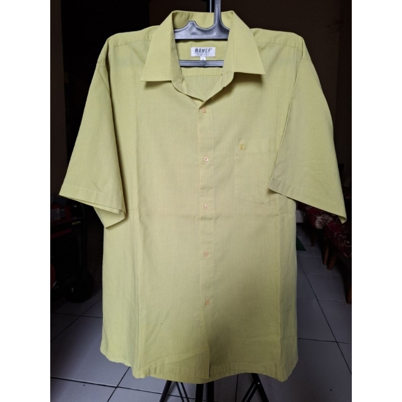 [PRELOVED] KEMEJA MANLY | KEMEJA PRIA LENGAN PENDEK MOTIF KOTAK WARNA HIJAU