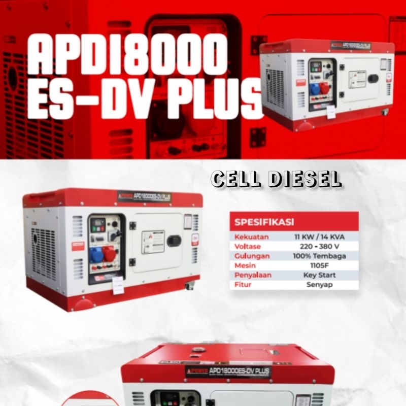 Genset Ipower Silent 15Kva 3 Phase Heavy Duty