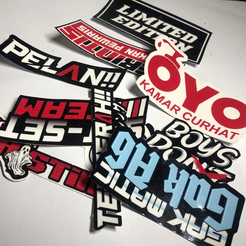 

NAOMI DESIGN Sticker racing satuan Waterproof Sticker Laptop Thumblerr Motor