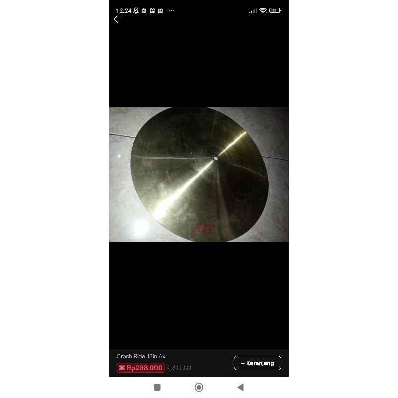 CYMBAL CRASH RIDE 18 IN AXL