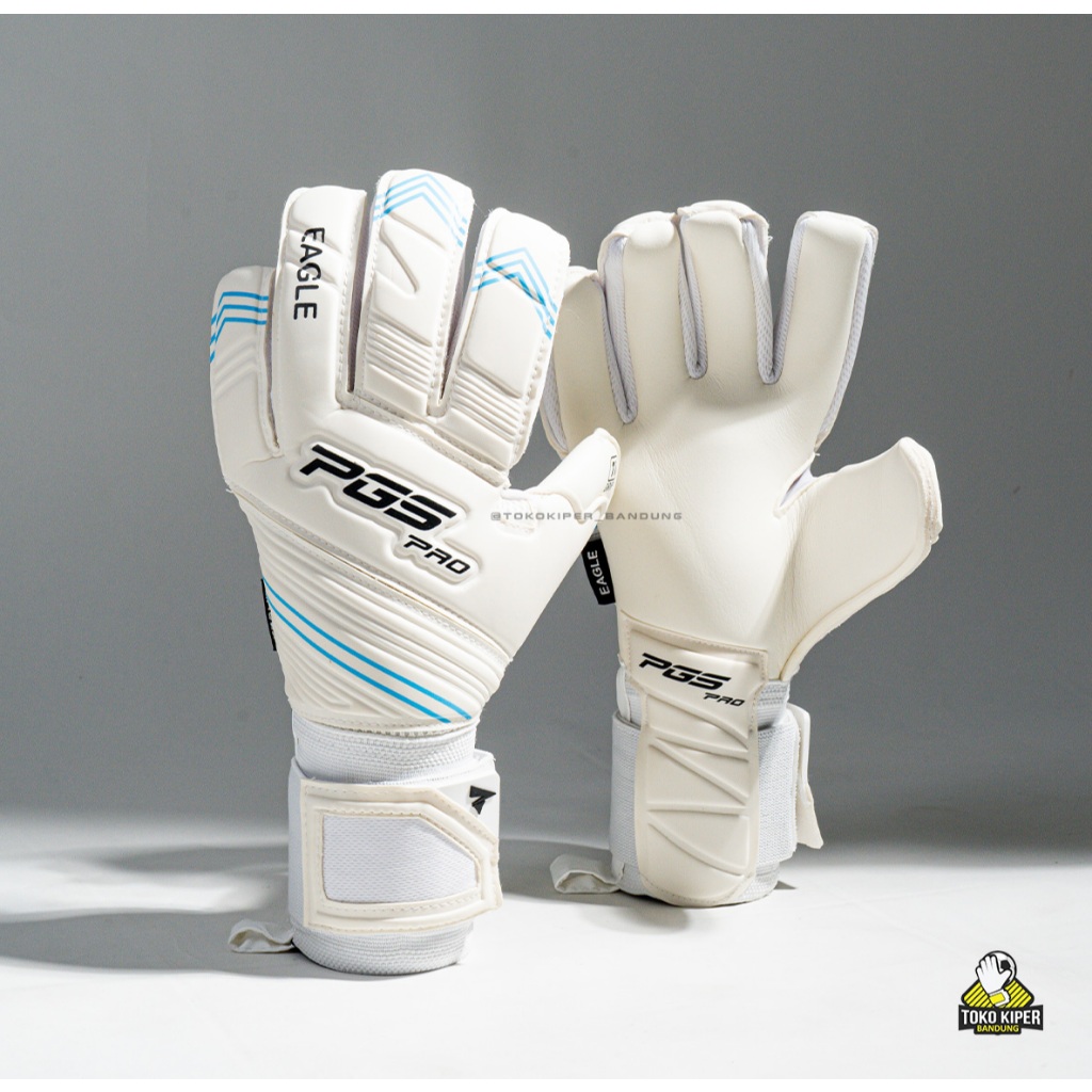 Sarung Tangan Kiper PGS Eagle Titanium 2025 Putih/Biru