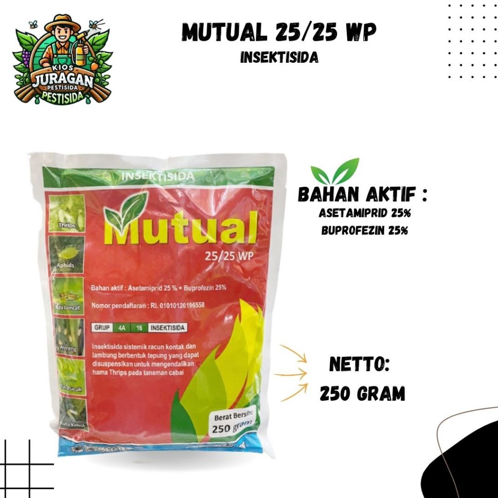 MUTUAL 25/25WP 250GRAM INSEKTISIDA SISTEMIK