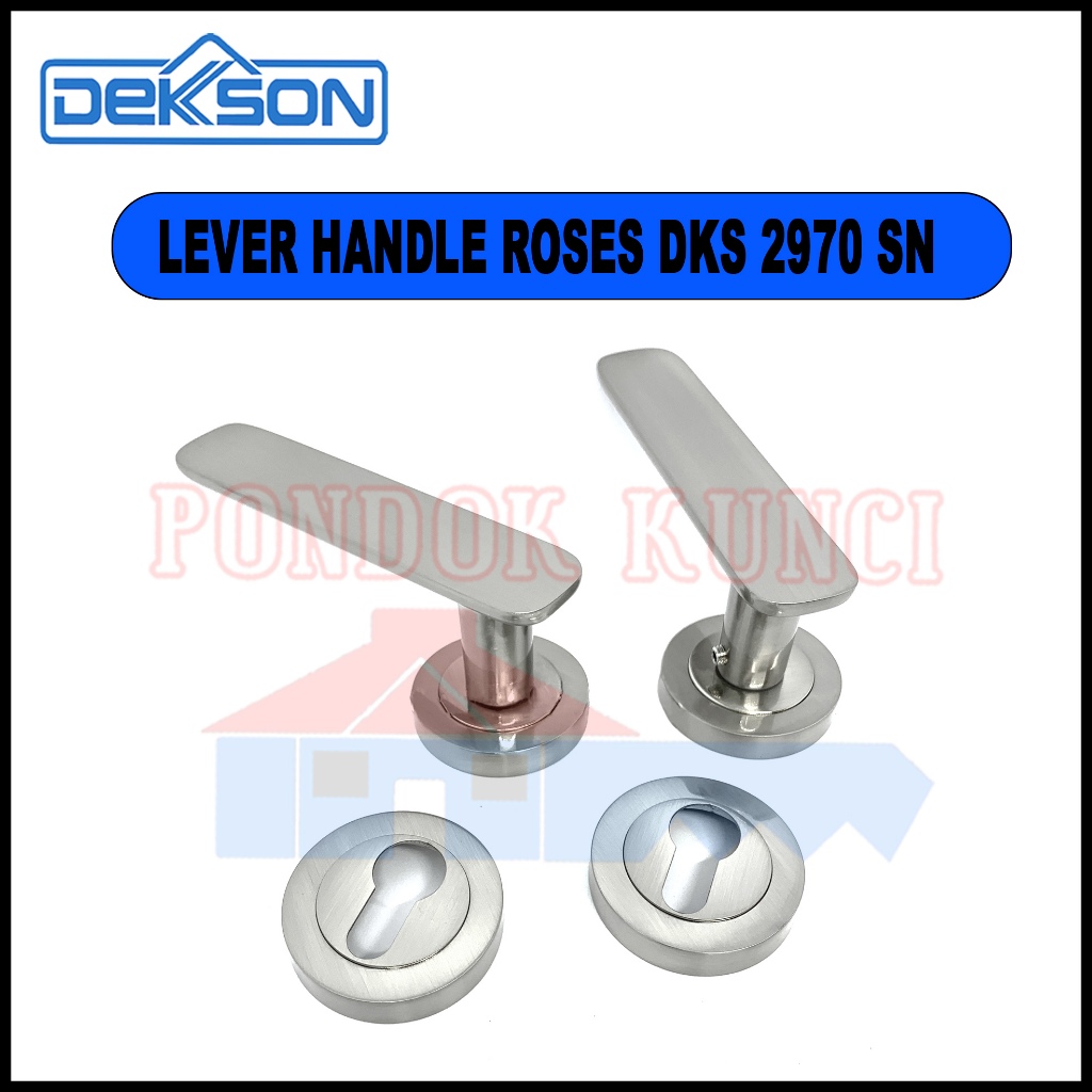 Pegangan Handle Pintu Dekkson LHR 2970 SN Gagang Pintu Aluminium Kayu