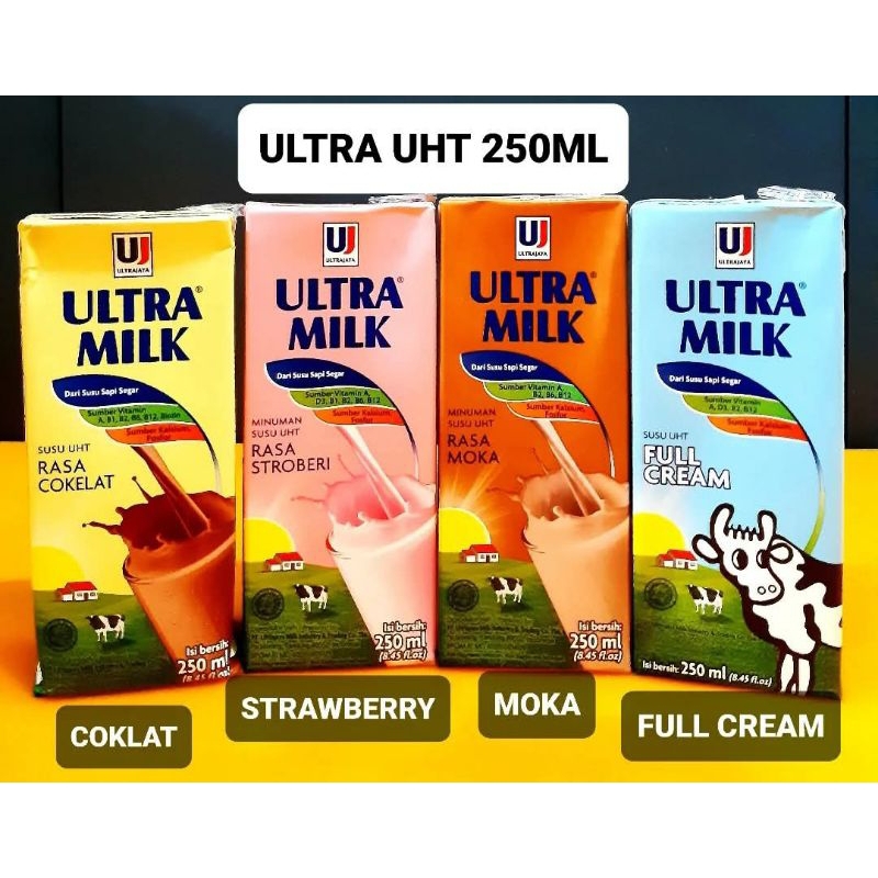 

ULTRA MILK 250ml 1 dos isi 24pcs