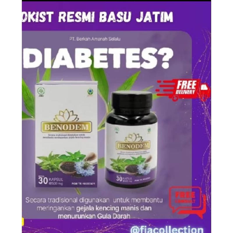 

BENODEM KAPSUL UNTUK DIABETES 100%ORIGINAL BPOM