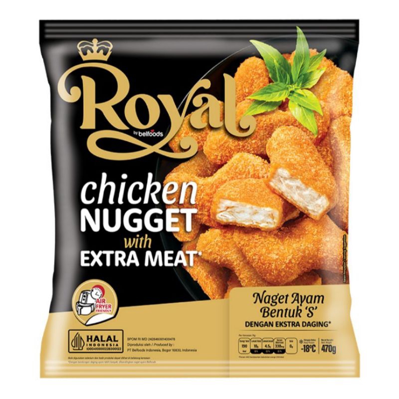 

belfoods Royal Naget Ayam 470 g - only sameday dan instan