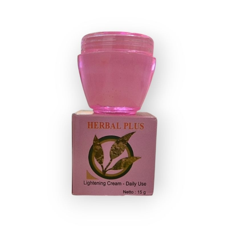 HERBAL PLUS Lightening Cream 15g Asli BPOM | Krim Pencerah Wajah
