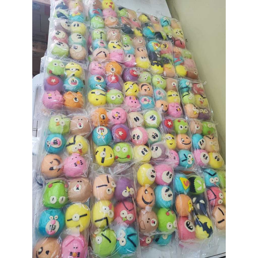 

Karapao Bakpao karakter bapao lucu mix per pack (bapao jumbo) isi coklat lumer