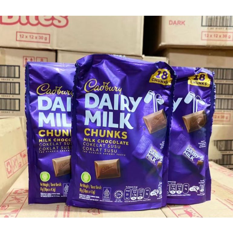 

Coklat Cadbury Dairy Milk pouch