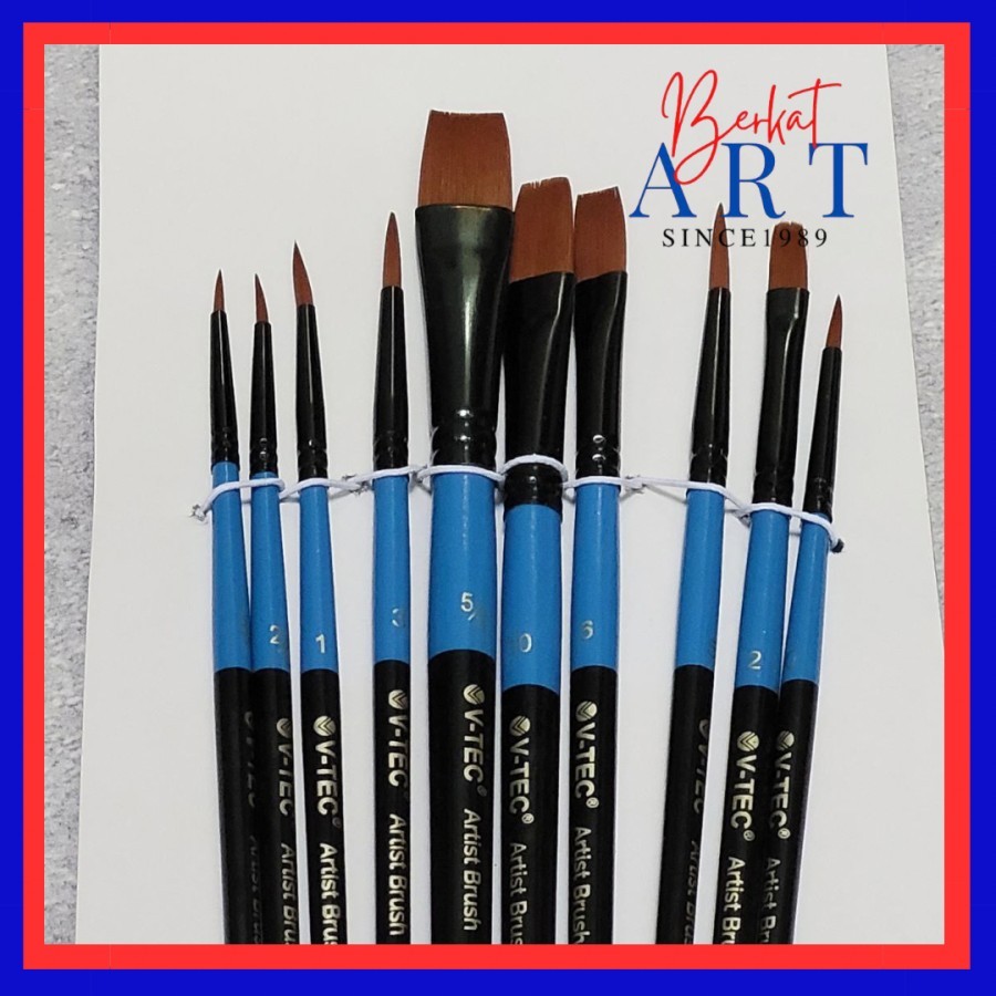 

Kuas Lukis Set Isi 10 / Artist Brush V-TEC VT 2020/10