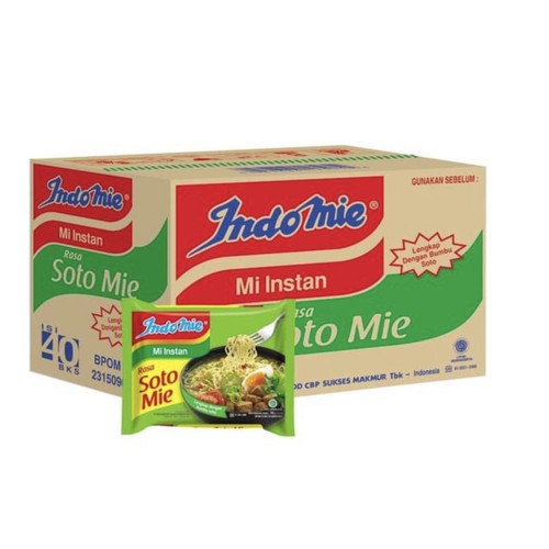 

Indomie Soto Mie 1 karton/dus (1 karton isi 40)