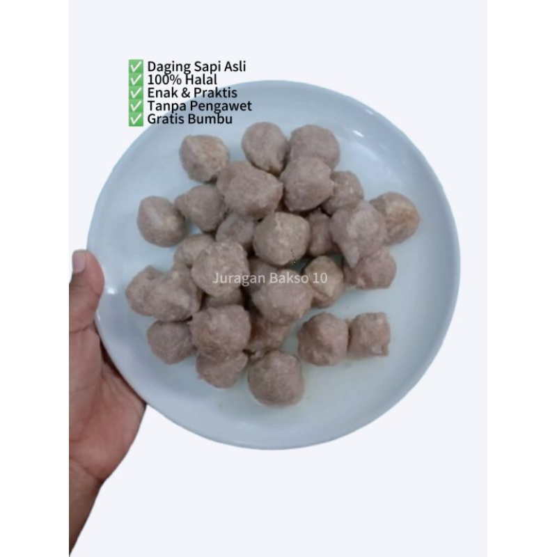 

Bakso Sapi Halus Homemade sedang isi 25 Gratis Bumbu