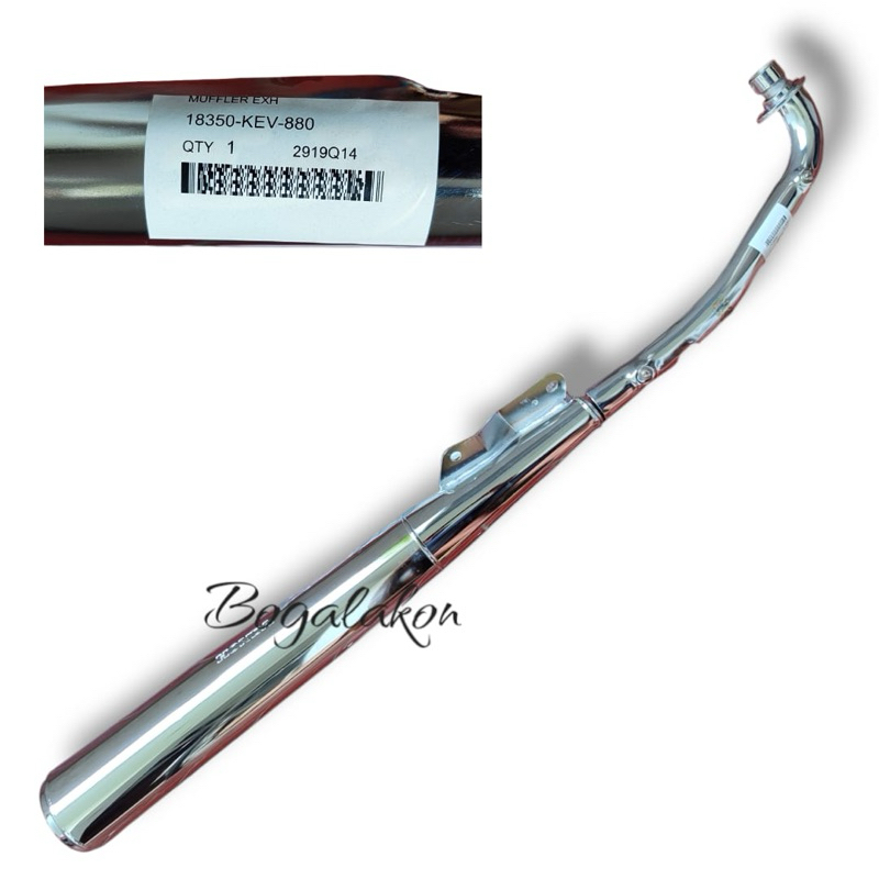 knalpot supra 100 x lama ori original ahm 18350kev880