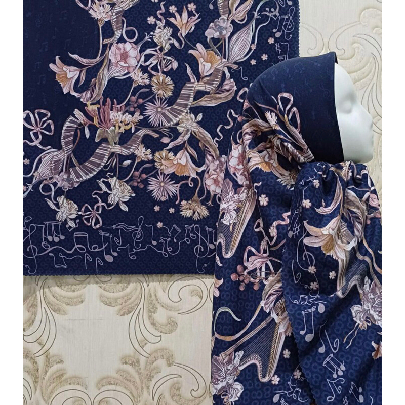 VOAL MOTIF SYARI MOTIF BUNGA BESAR