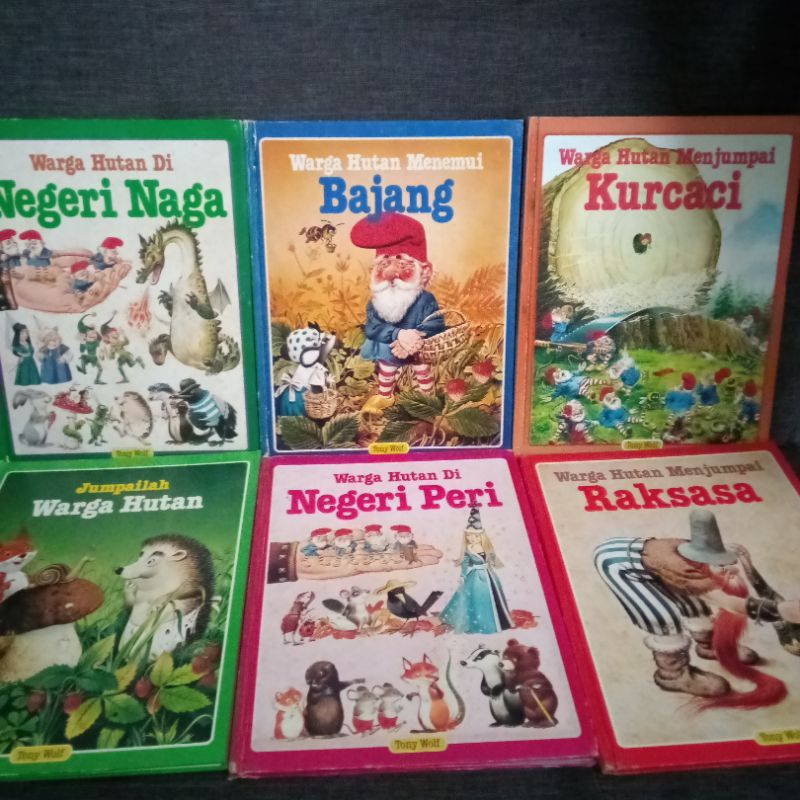 Buku anak Warga Hutan Tony wolf seri khazanah
