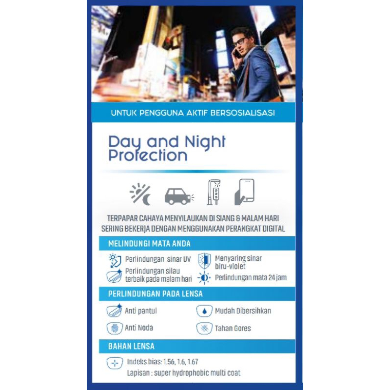 Essilor Elements Day&Night Protection Nyaman Berkendara