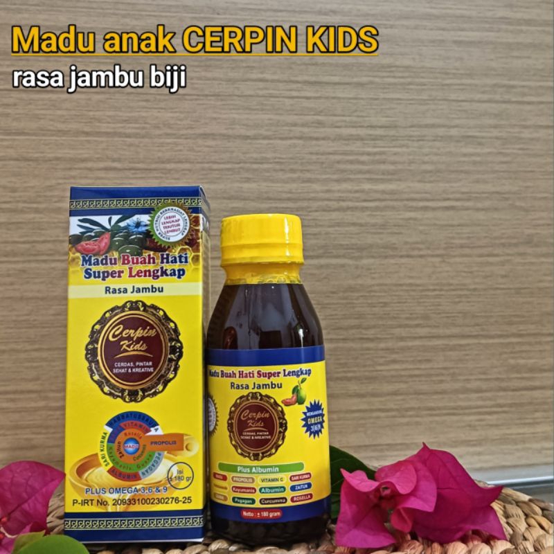 

Madu flu batuk demam penurun panas nafsu makan amandel sariawan CERPIN KIDS