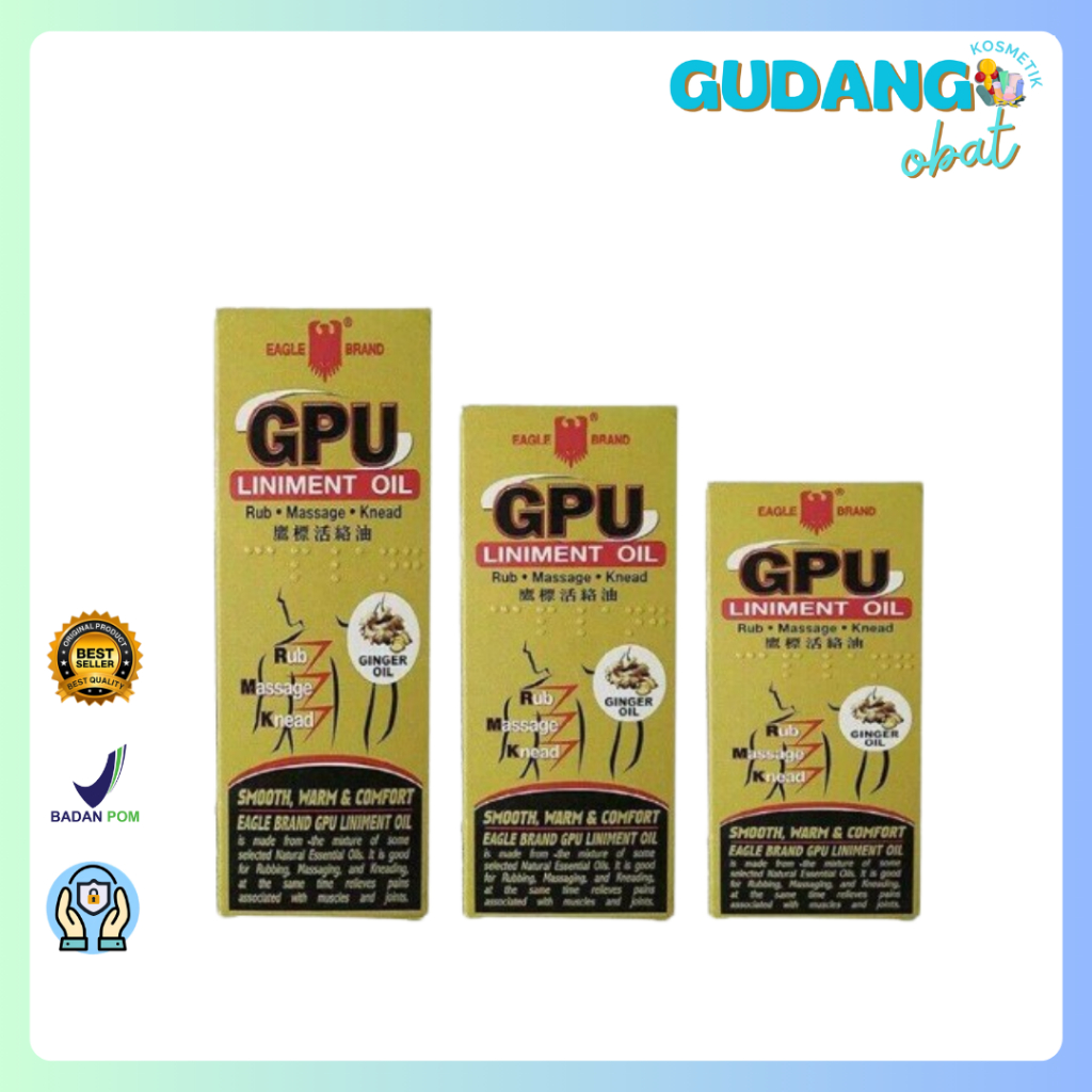 Cap Lang Minyak Urut GPU Jahe 30 ml, 60 ml, 100 ml