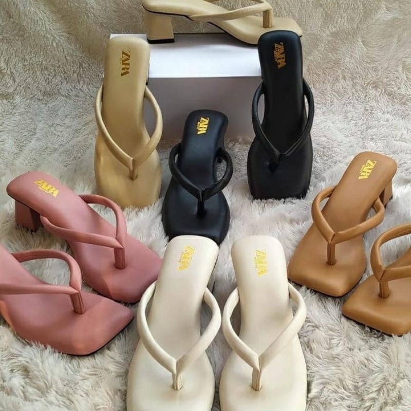 TERBARU SANDAL WANITA HEELS ZARA/SANDAL HAK TAHU ZARA/SANDAL HEELS