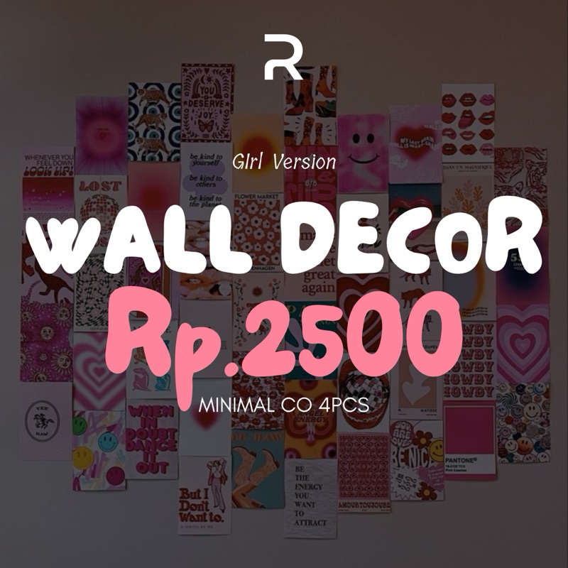 Wall Decor Girl Version Rp.2500