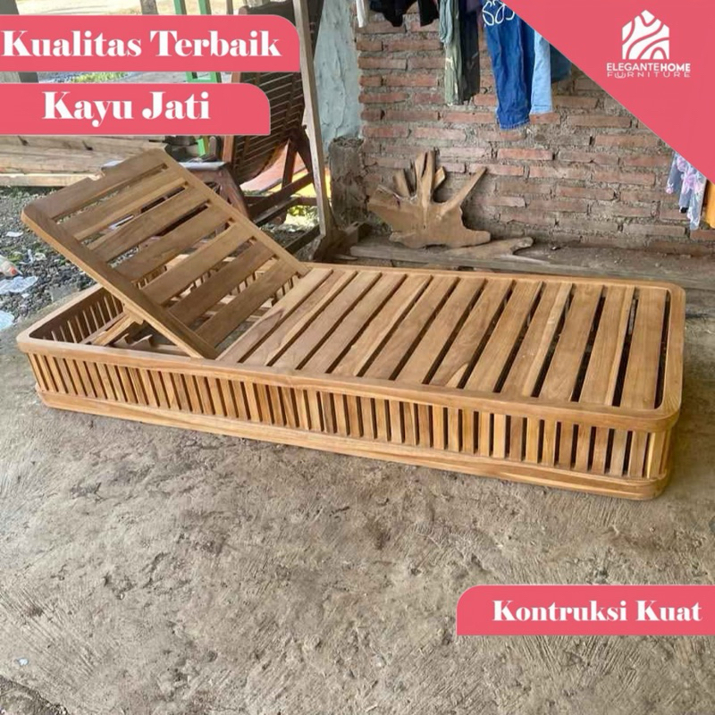 sunbed pool lounge chair pool bangku kolam renang lonjer kolam