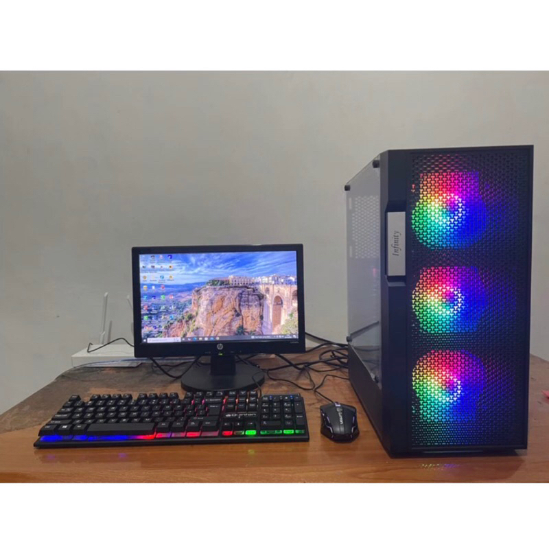 FULLSET KOMPUTER GAMING DAN EDITING SIAP PAKAI