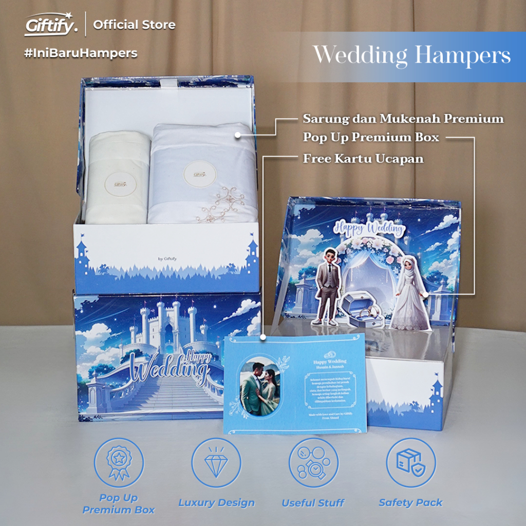 Kado pernikahan unik / hampers pernikahan handuk couple / hadiah pernikahan couple