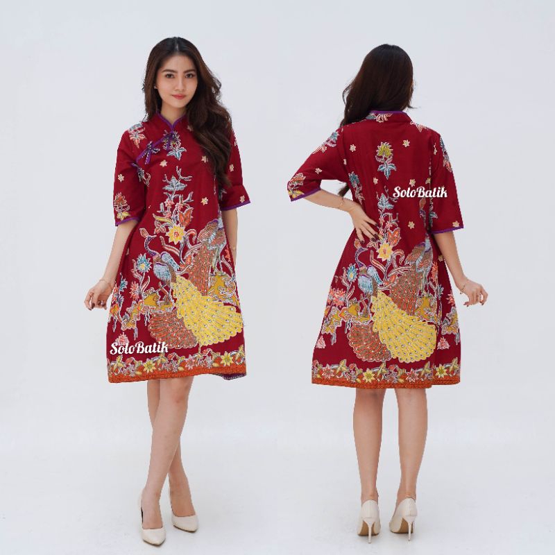 DRES BATIK SOLO MODERN MODEL  CHEONGSAM