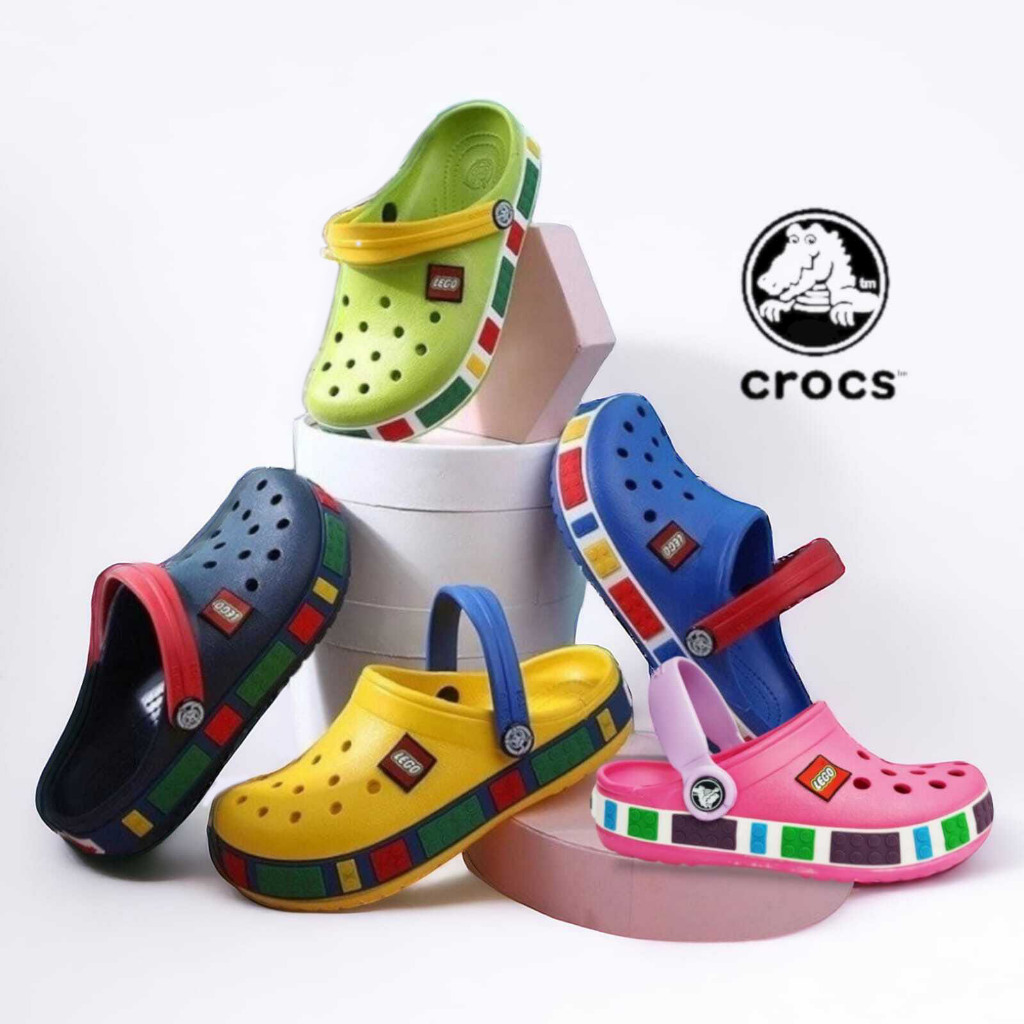 Sandal Crocs Lego Kids/Crocs Lego/Sandal Lego Anak