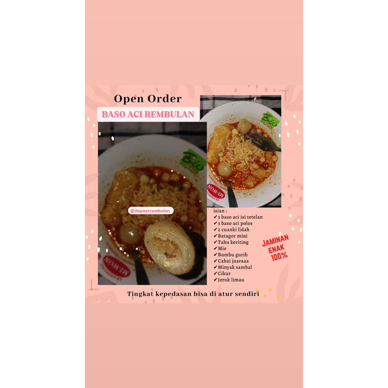 

(dapoerrembulan) Baso Aci Tetelan