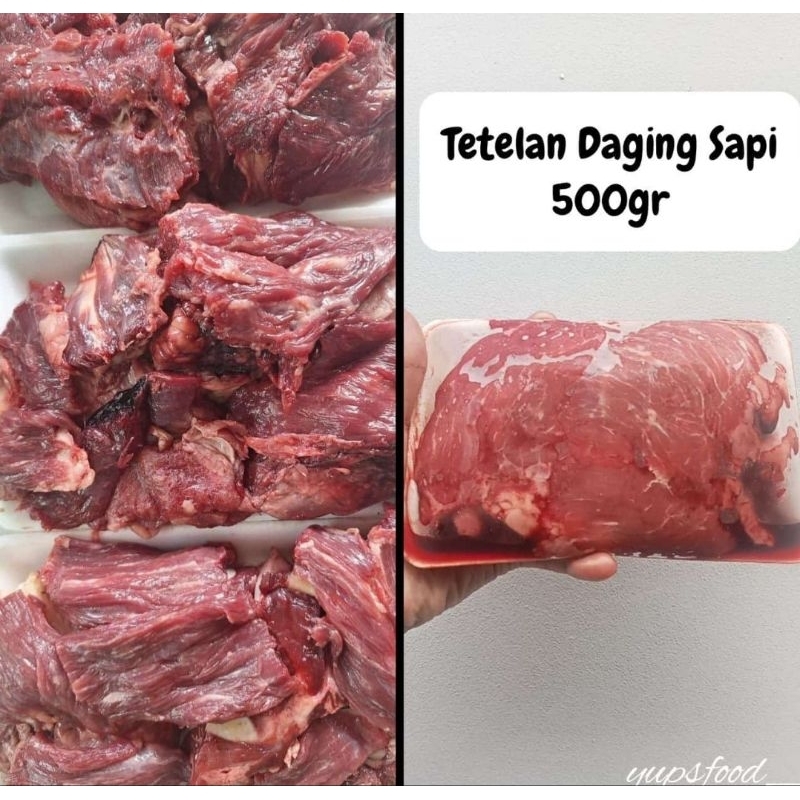 

Frozen Bandung tetelan daging sapi premium 500gr