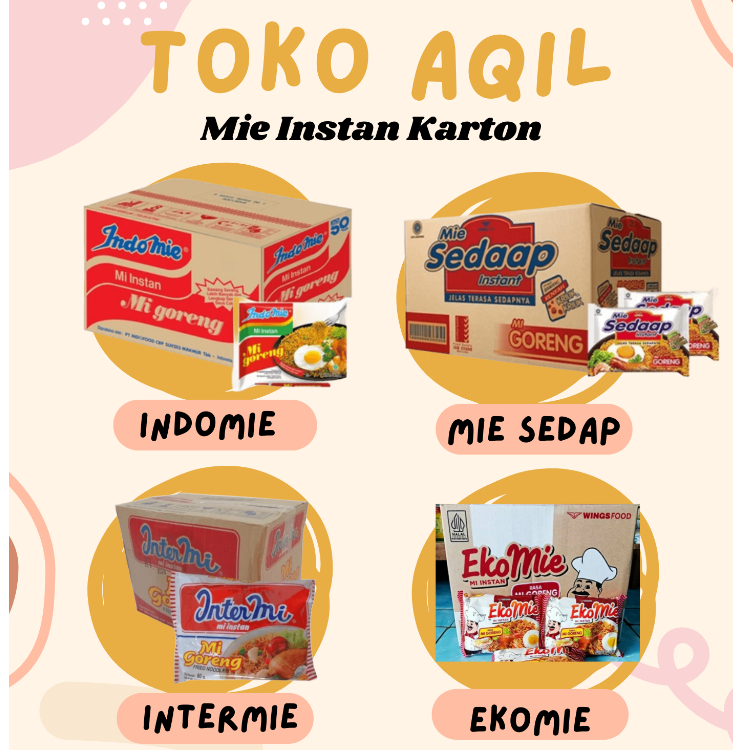 

(SV AQIL) MIE SEDAP KARTON DAN MIE LAINNYA