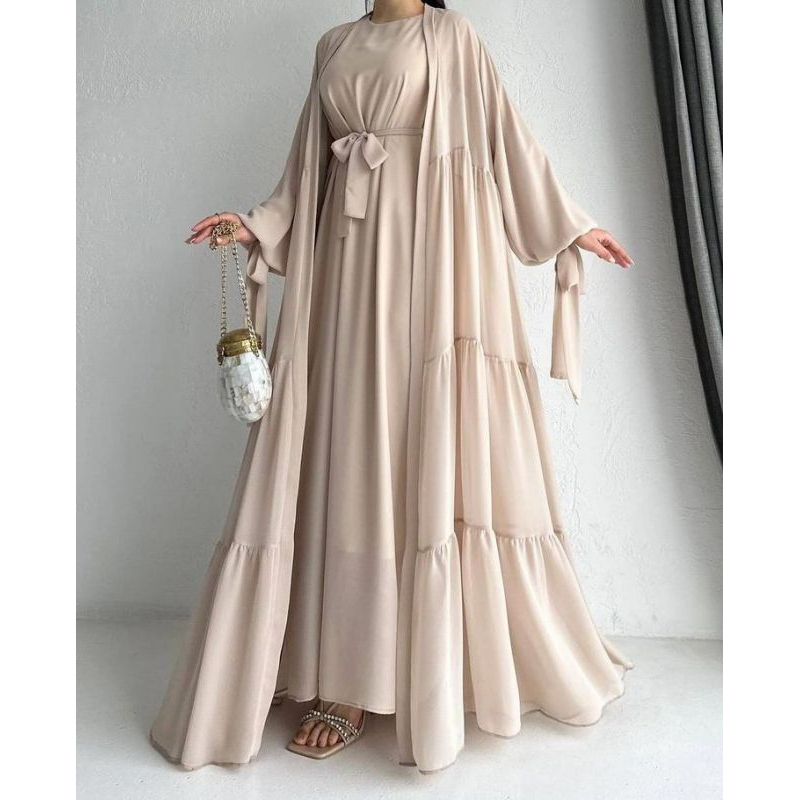 Abaya Set Outer + Inner | Abaya Terbaru | Gamis Terbaru