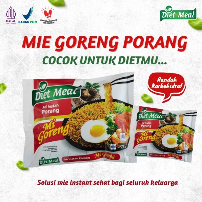 

mie Porang instan Goreng DIETMEAL untuk diet rendah kalori