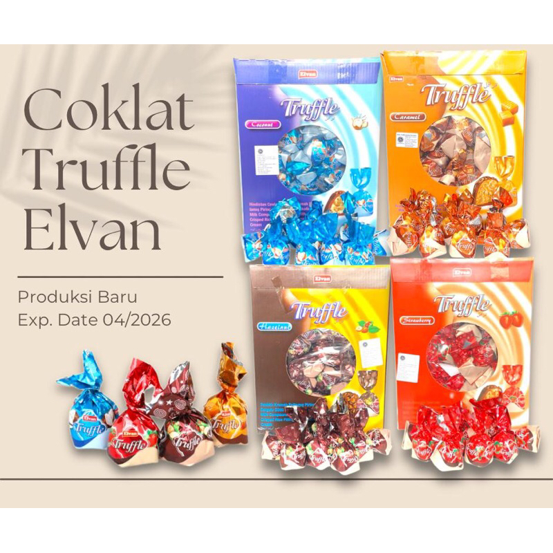 

Coklat Turki Elvan Truffle 1,8kg / Box Best Seller